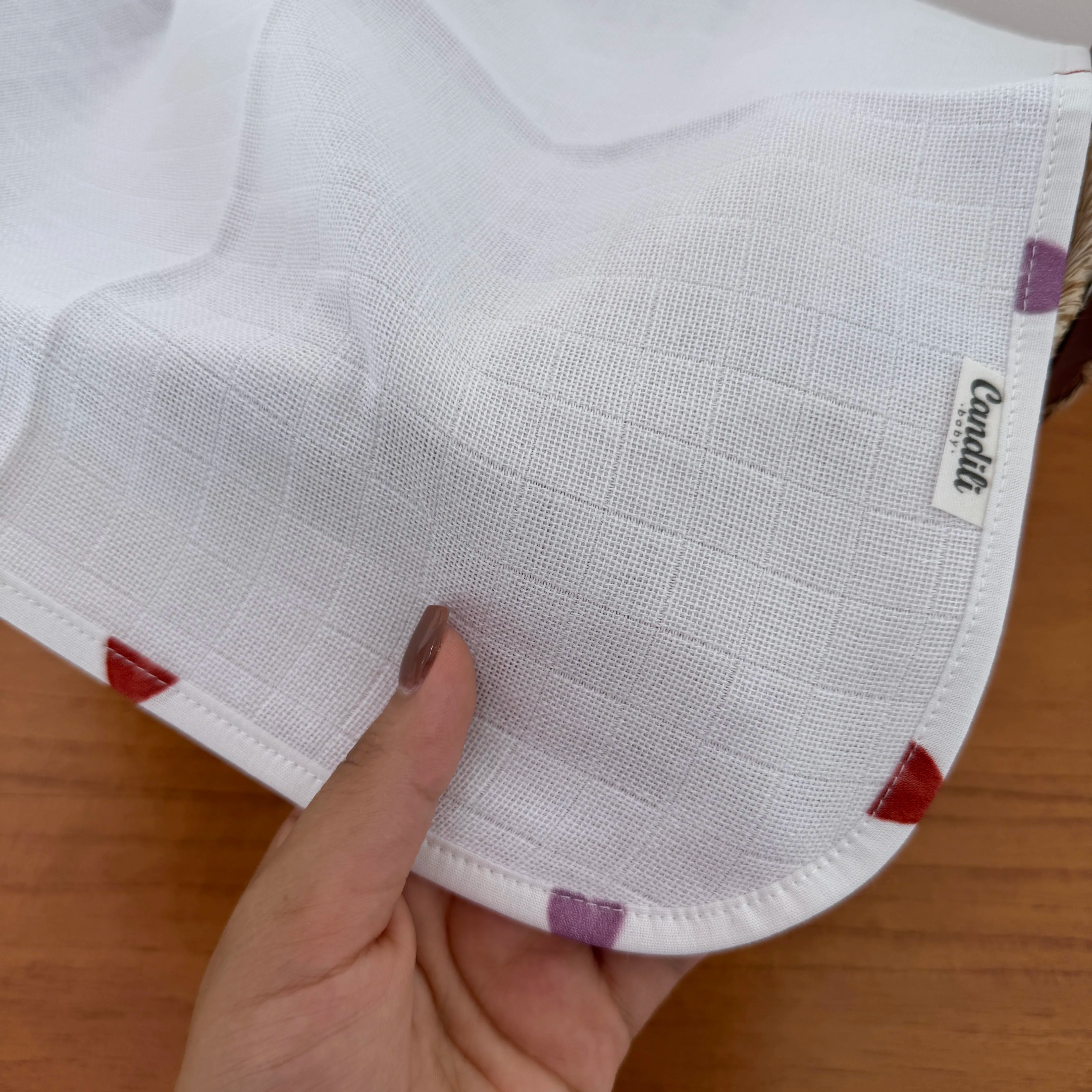 Fralda de Boca Slim - Corações