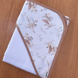 Toalha Fralda de Banho com Capuz Premium - Animais Aviadores