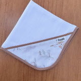 Kit Afeto 6 Peças: Fraldas de Boca, Fralda de Ombro, Fralda Multiuso e Toalha de Banho - Animais Aviadores