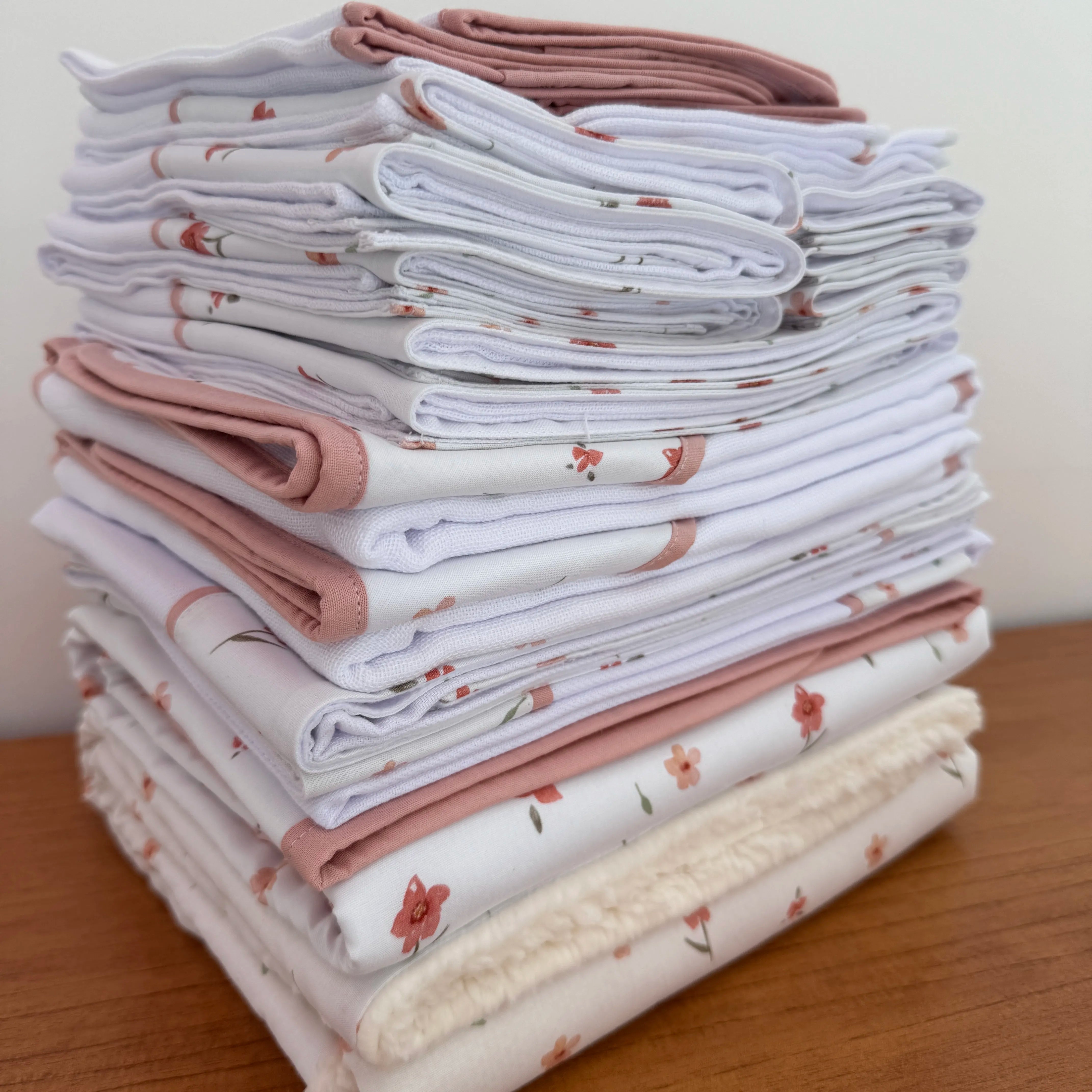 Kit Maternidade 20 peças - Flores e Folhas