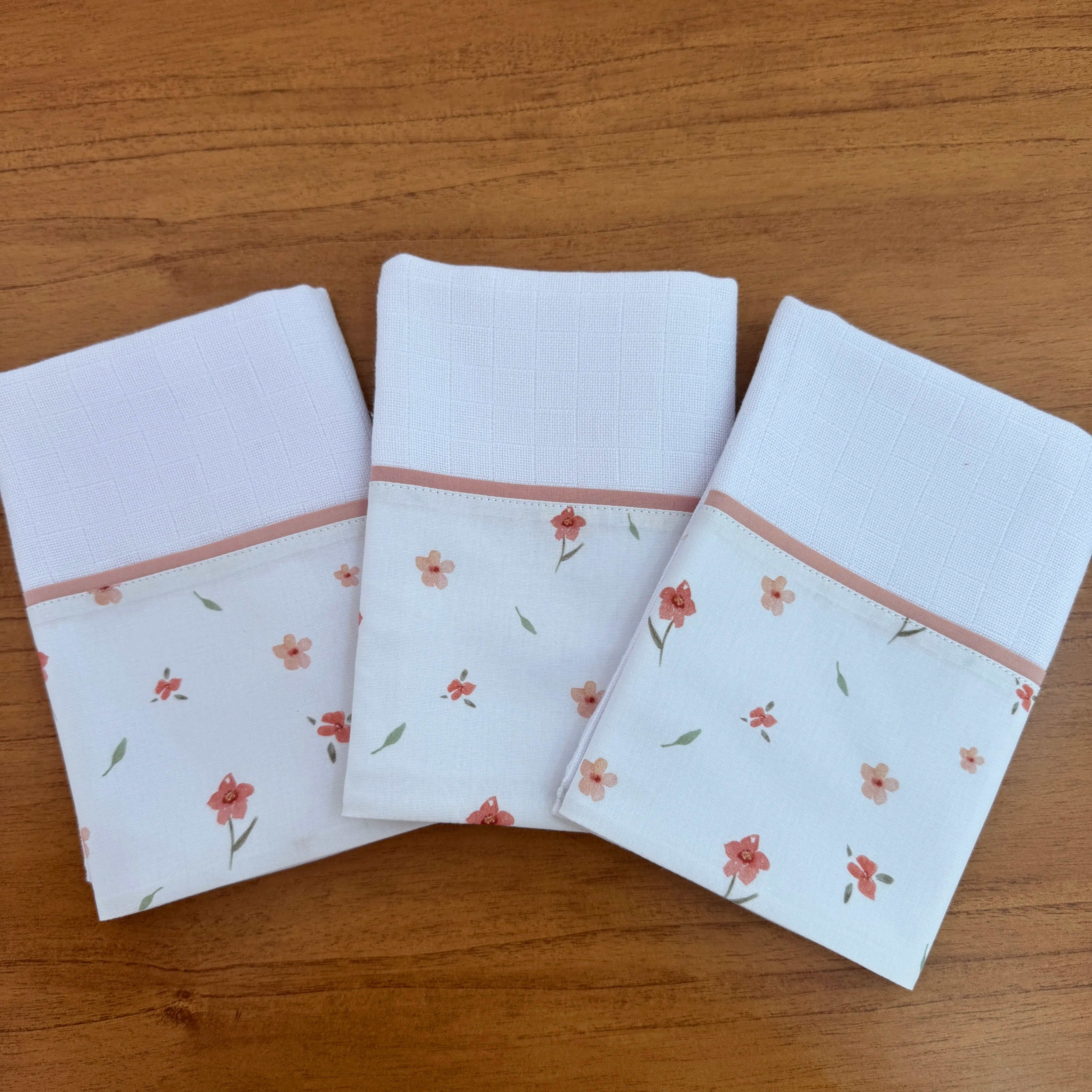 Kit Maternidade 20 peças - Flores e Folhas