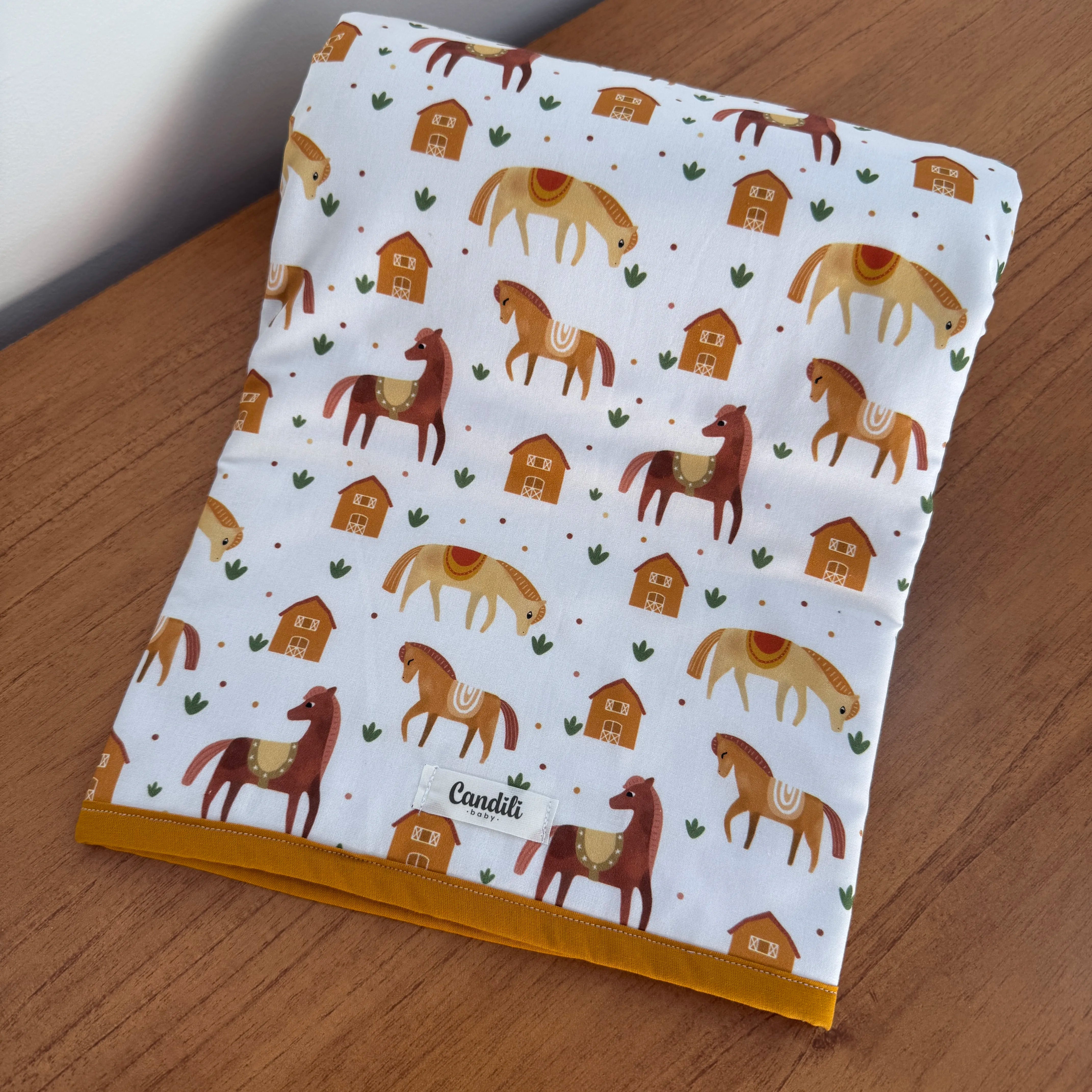 Manta Dupla Face - Cavalinhos