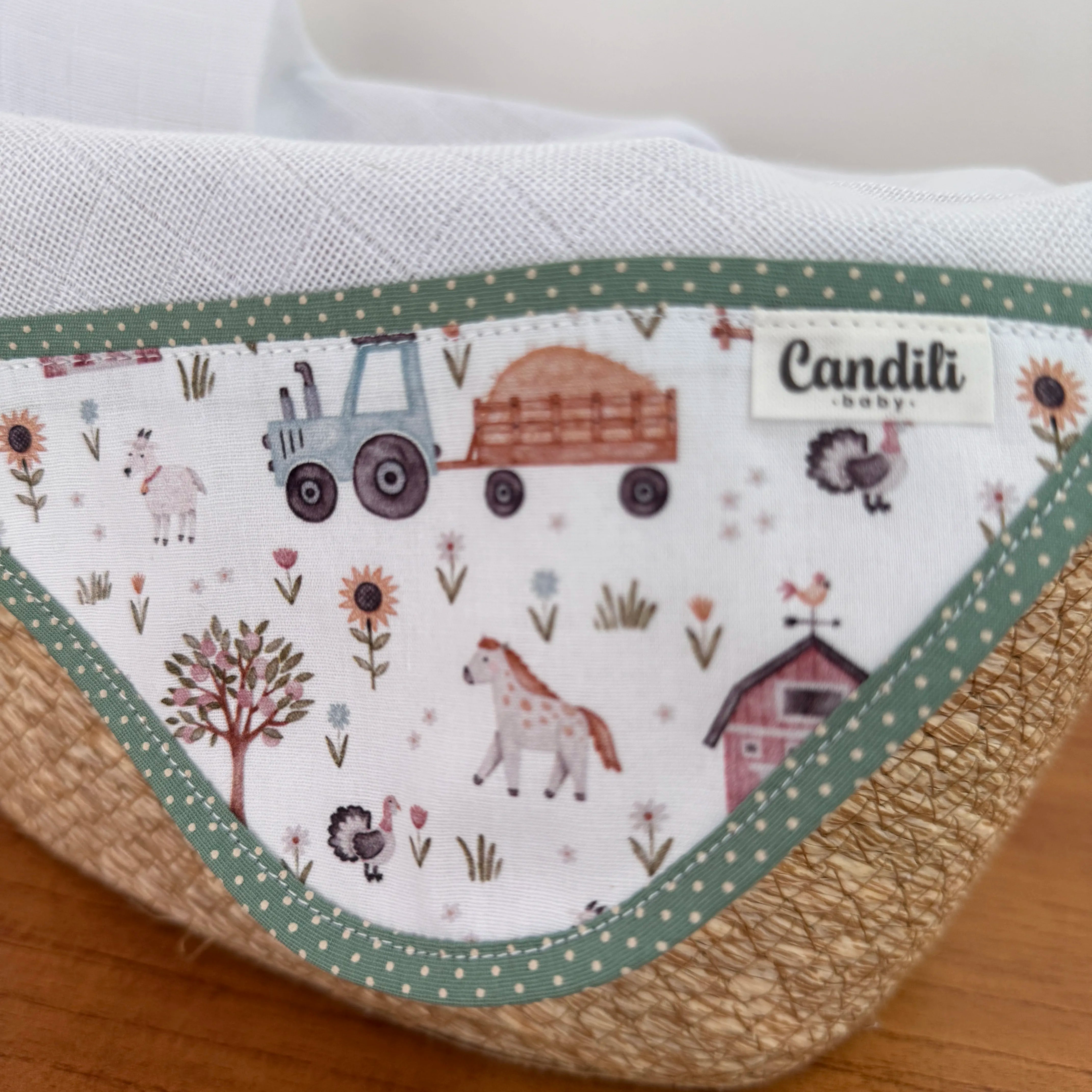 Fralda de Boca Cantinho - Fazendinha