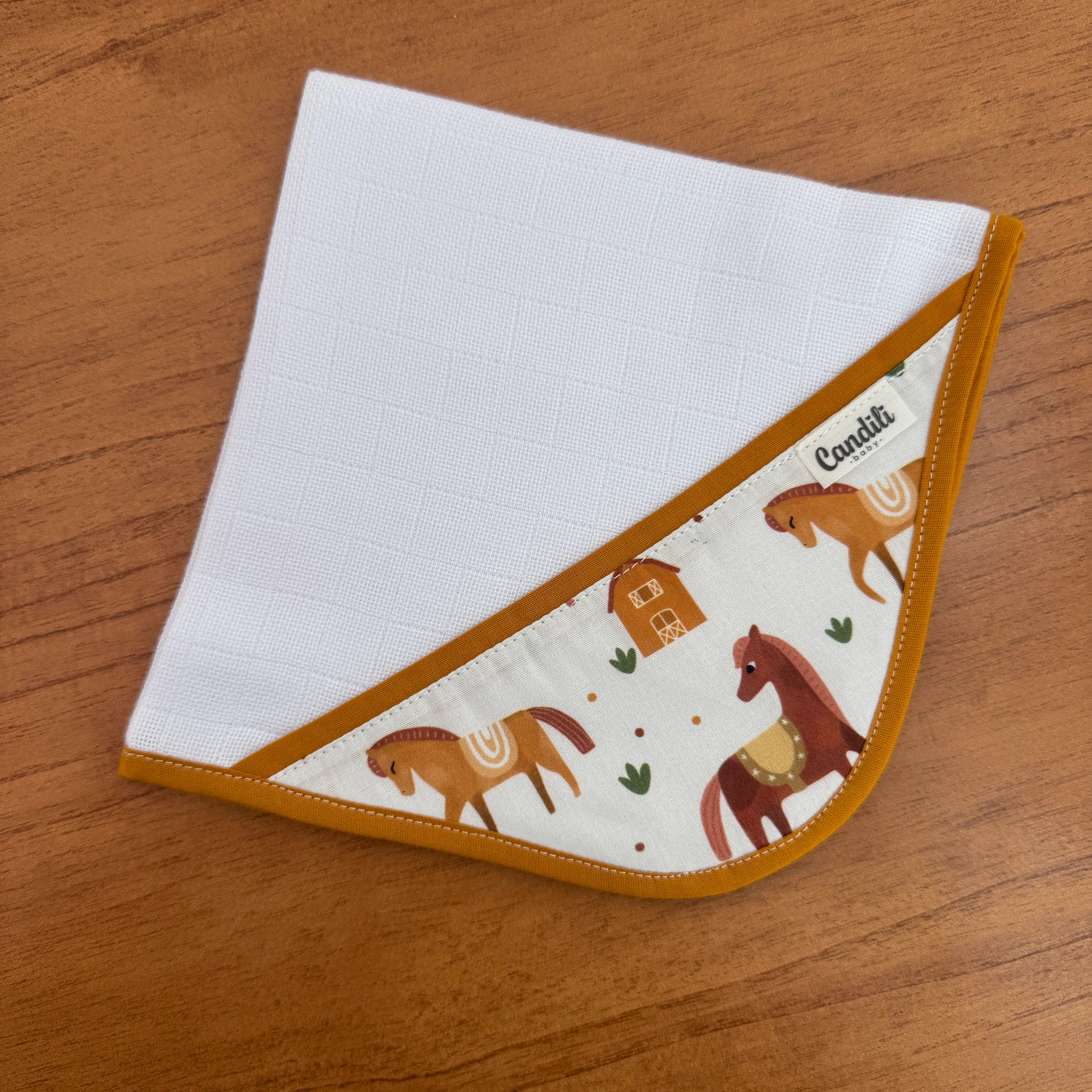 Fralda de Boca Cantinho - Cavalinhos