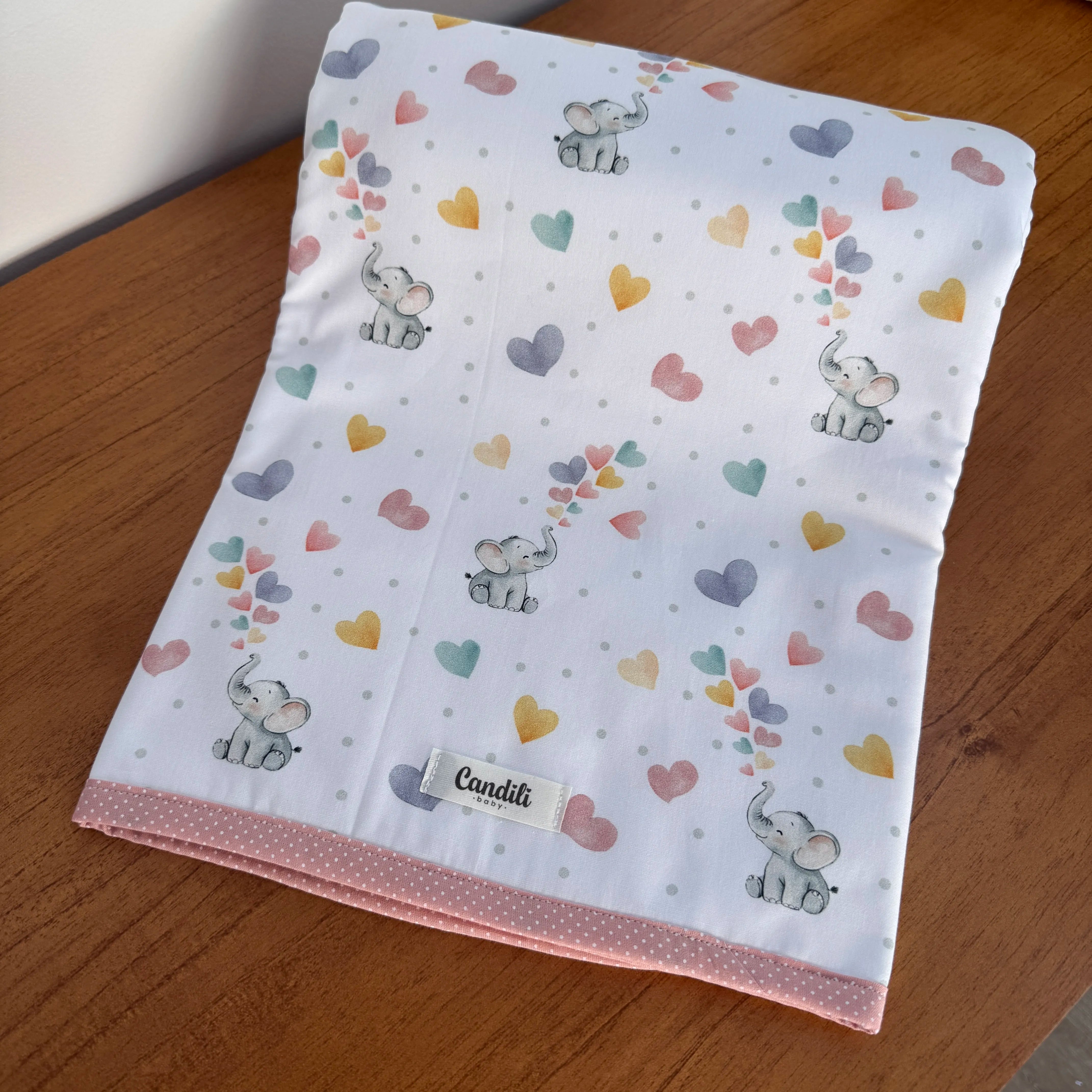 Manta Dupla Face - Elefantinha