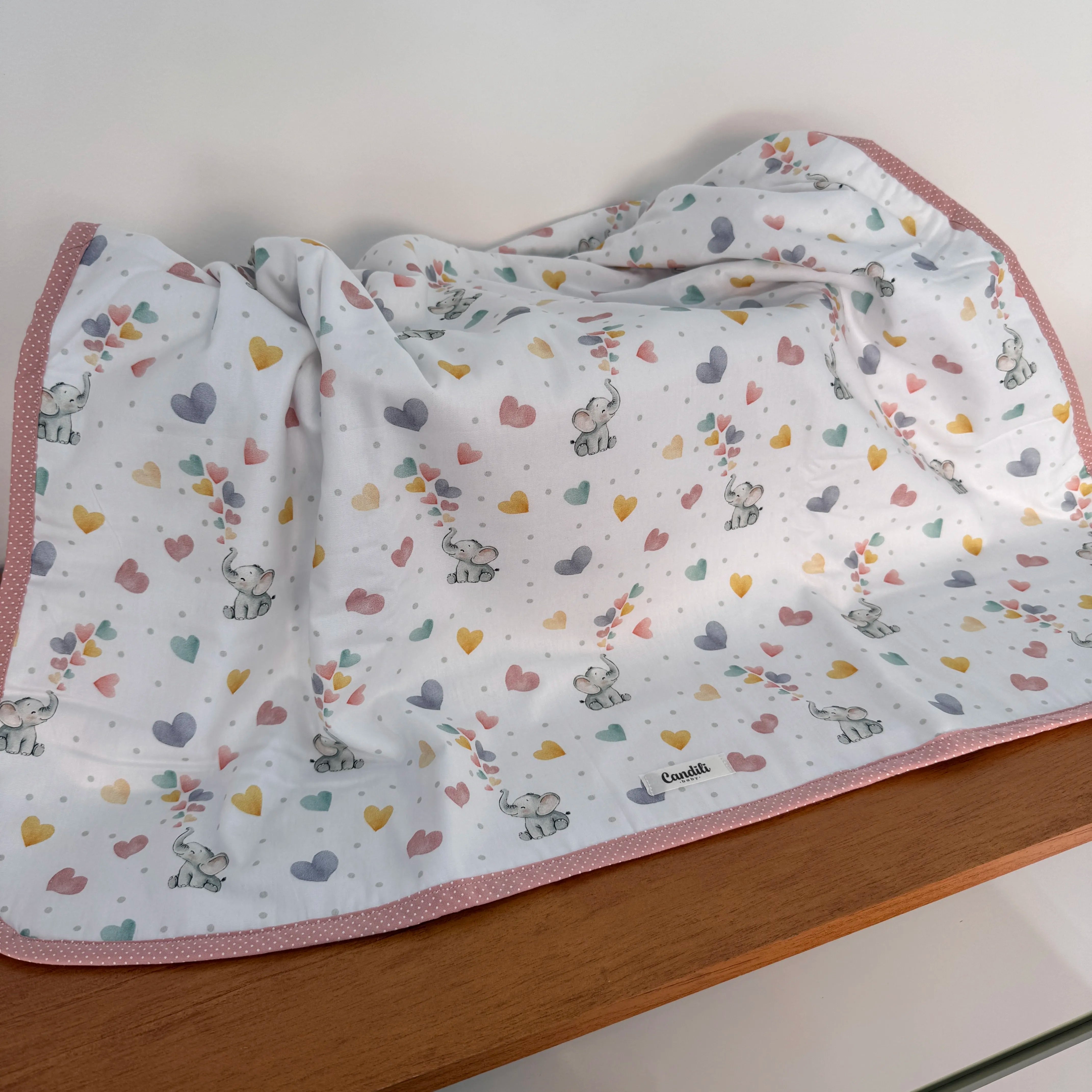 Manta Dupla Face - Elefantinha