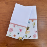 Kit Amamentação 2 Peças: Fralda de Ombro e Fralda de Boca - Abelhas no Jardim