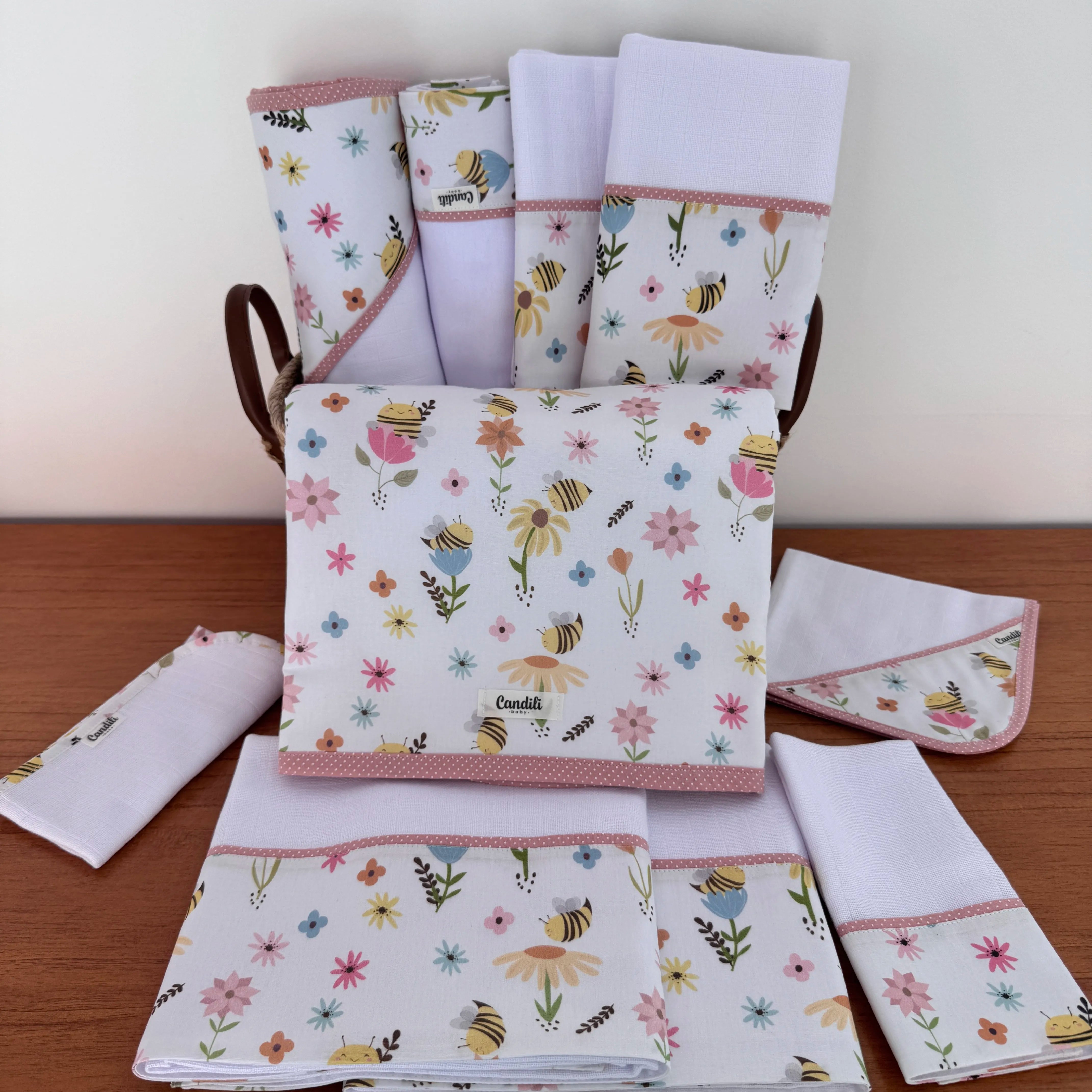 Kit Ternura 10 peças - Abelhas no Jardim