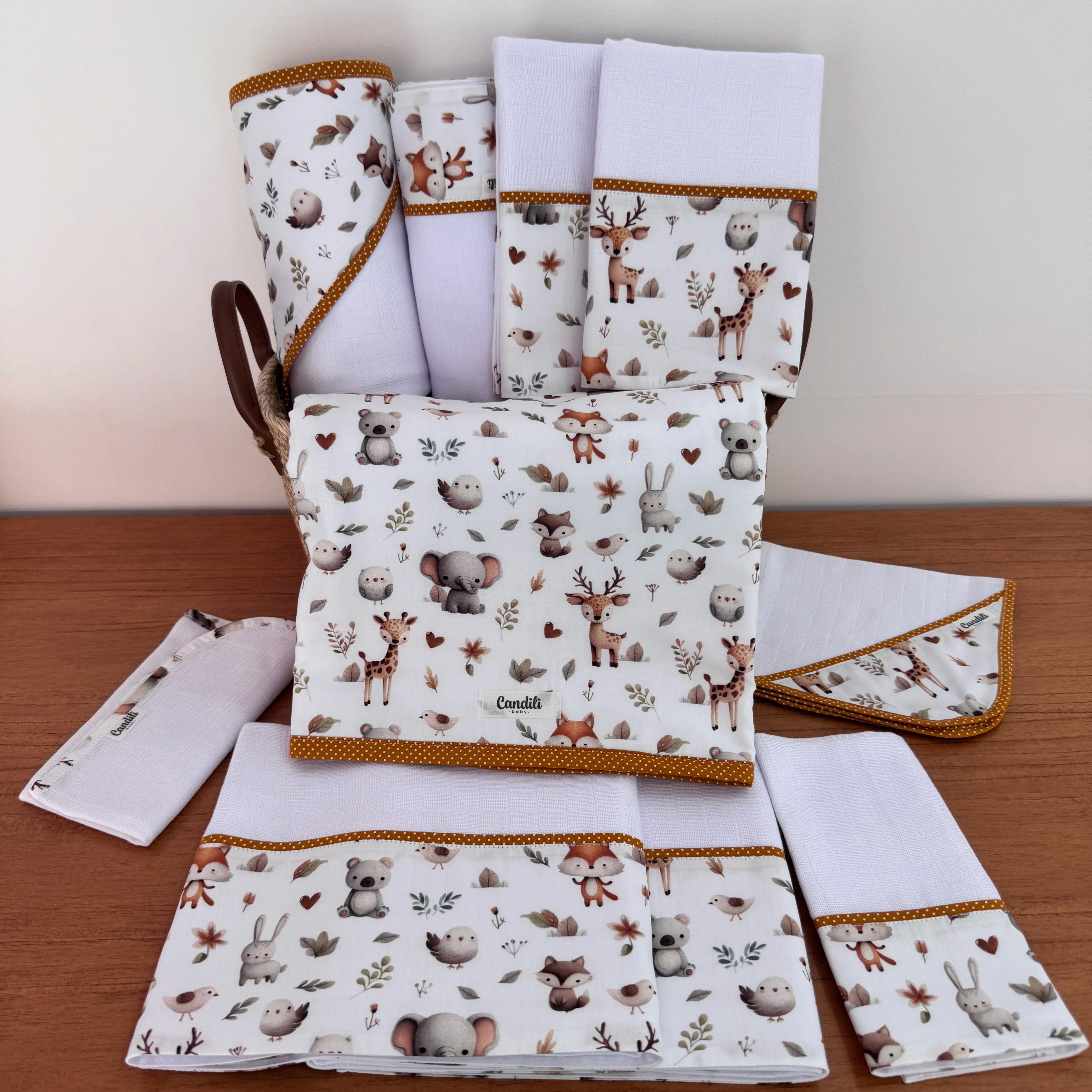 Kit Ternura 10 peças - Bichinhos na Floresta