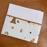 Kit Afeto 6 Peças: Fraldas de Boca, Fralda de Ombro, Fralda Multiuso e Toalha de Banho - Amigos do Urso