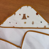 Toalha Fralda de Banho com Capuz Premium - Amigos do Urso