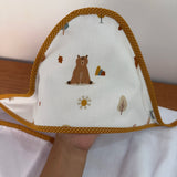 Toalha Fralda de Banho com Capuz Premium - Amigos do Urso