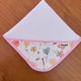 Kit Afeto 6 Peças: Fraldas de Boca, Fralda de Ombro, Fralda Multiuso e Toalha de Banho - Floral