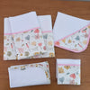 Kit Essencial 5 Peças: Fraldas de Boca, Fralda de Ombro e Fralda Multiuso - Floral