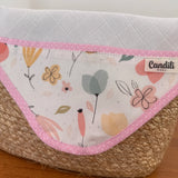 Fralda de Boca Cantinho - Floral