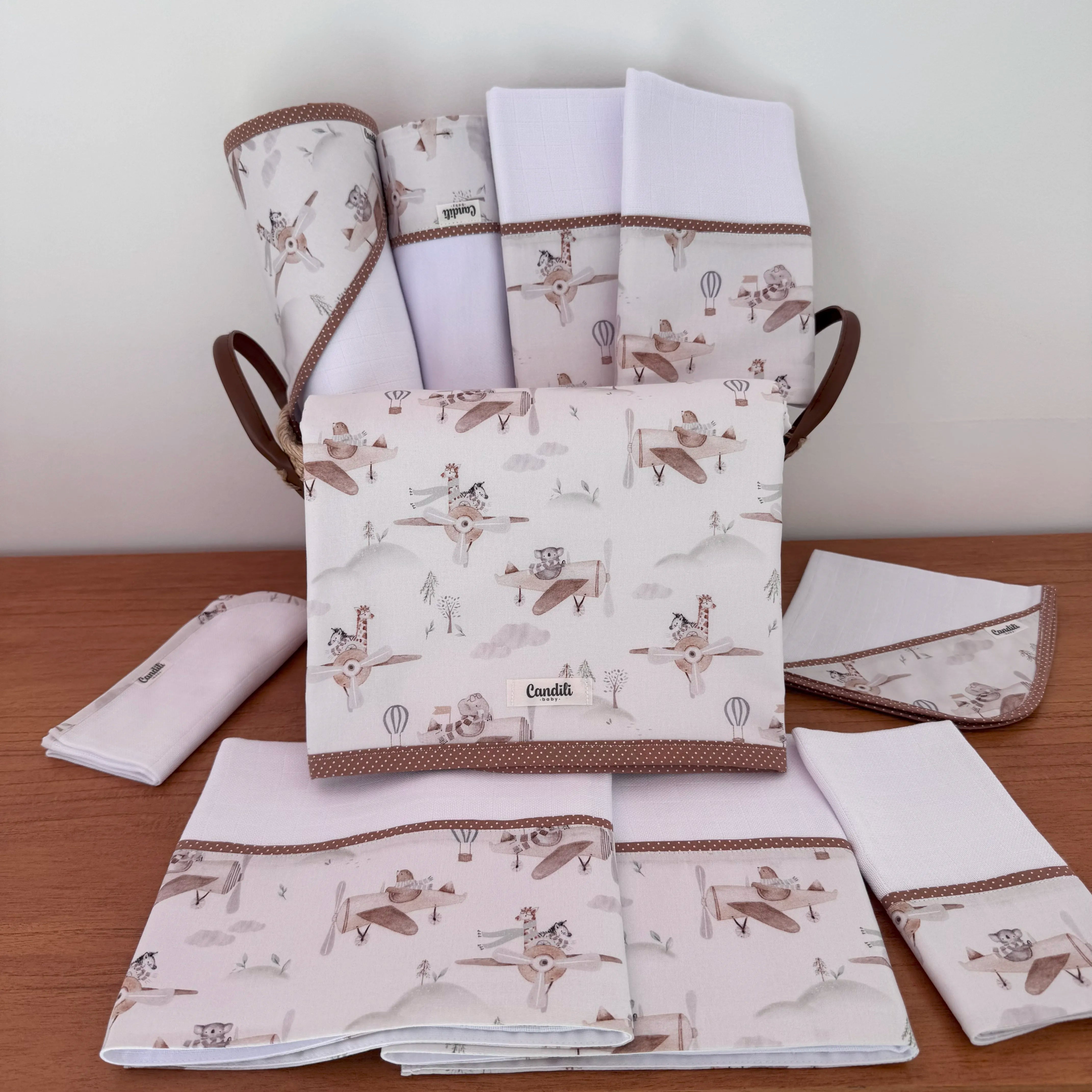 Kit Ternura 10 peças - Animais Aviadores