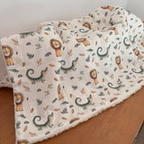 Cobertor Carneirinho - Leão e Jacaré