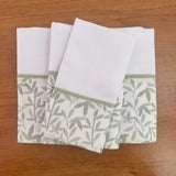 Kit Passeio 3 Peças: Fralda de Boca, Fralda de Ombro e Fralda Multiuso - Folhagem