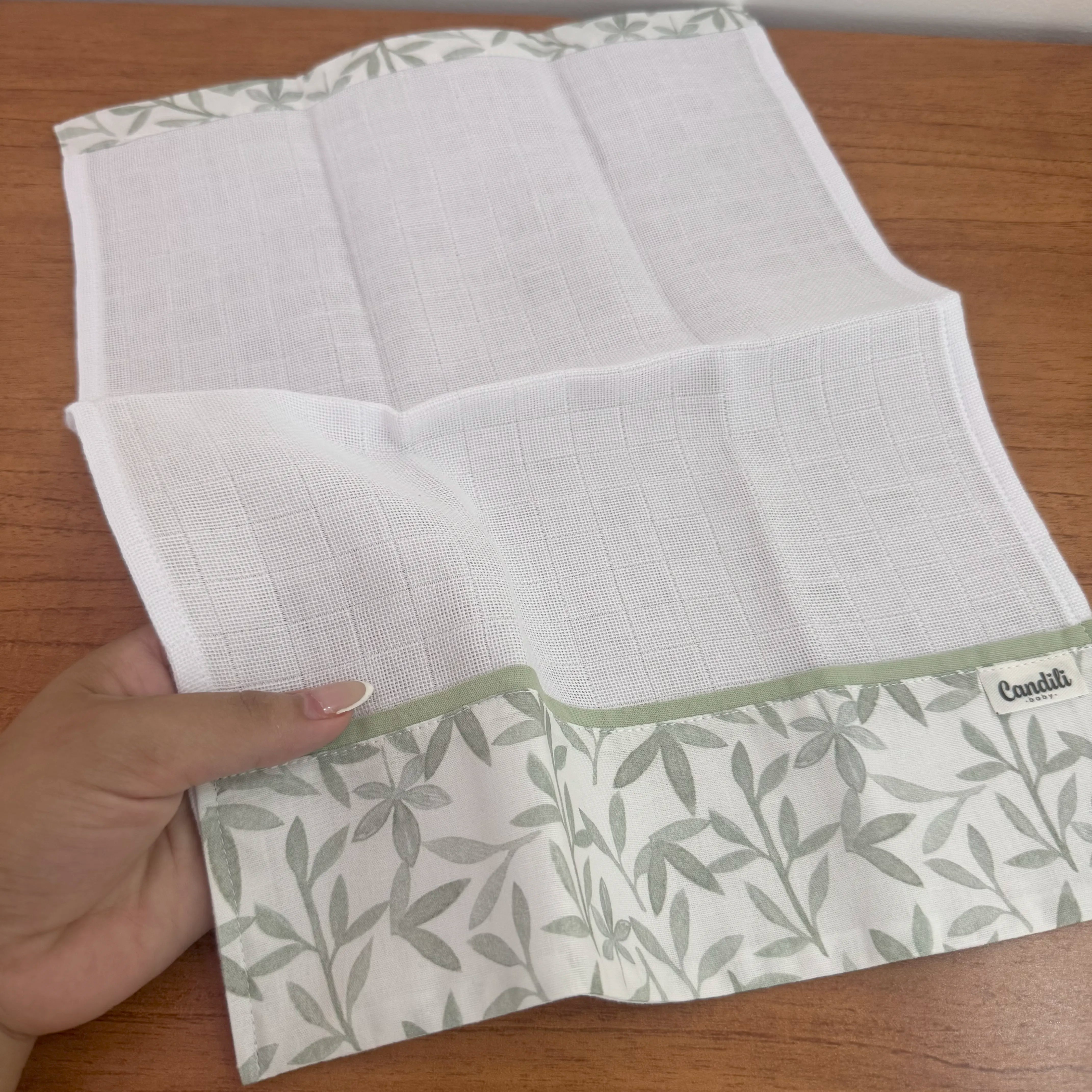 Fralda de Boca Barradinho - Folhagem