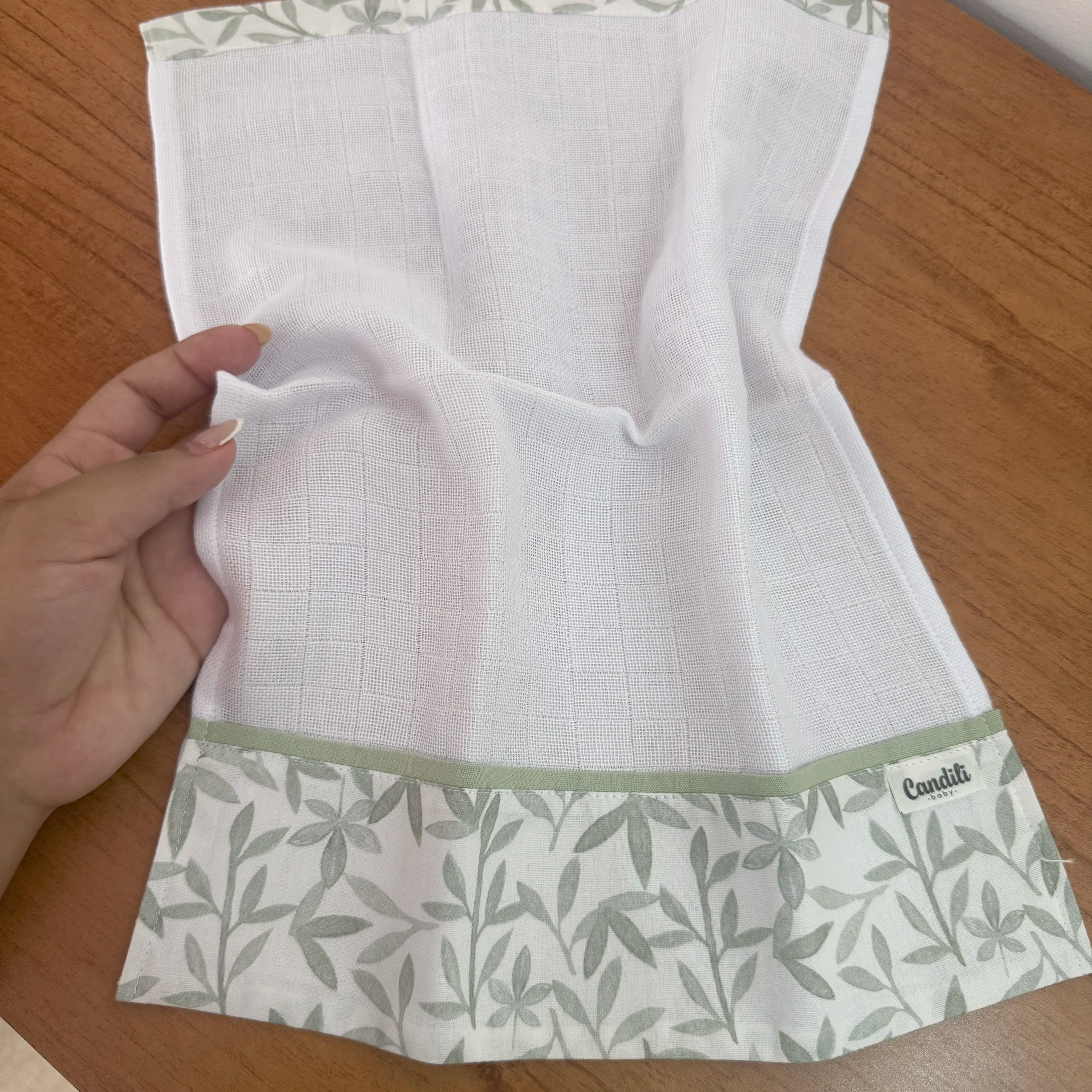 Fralda de Boca Barradinho - Folhagem