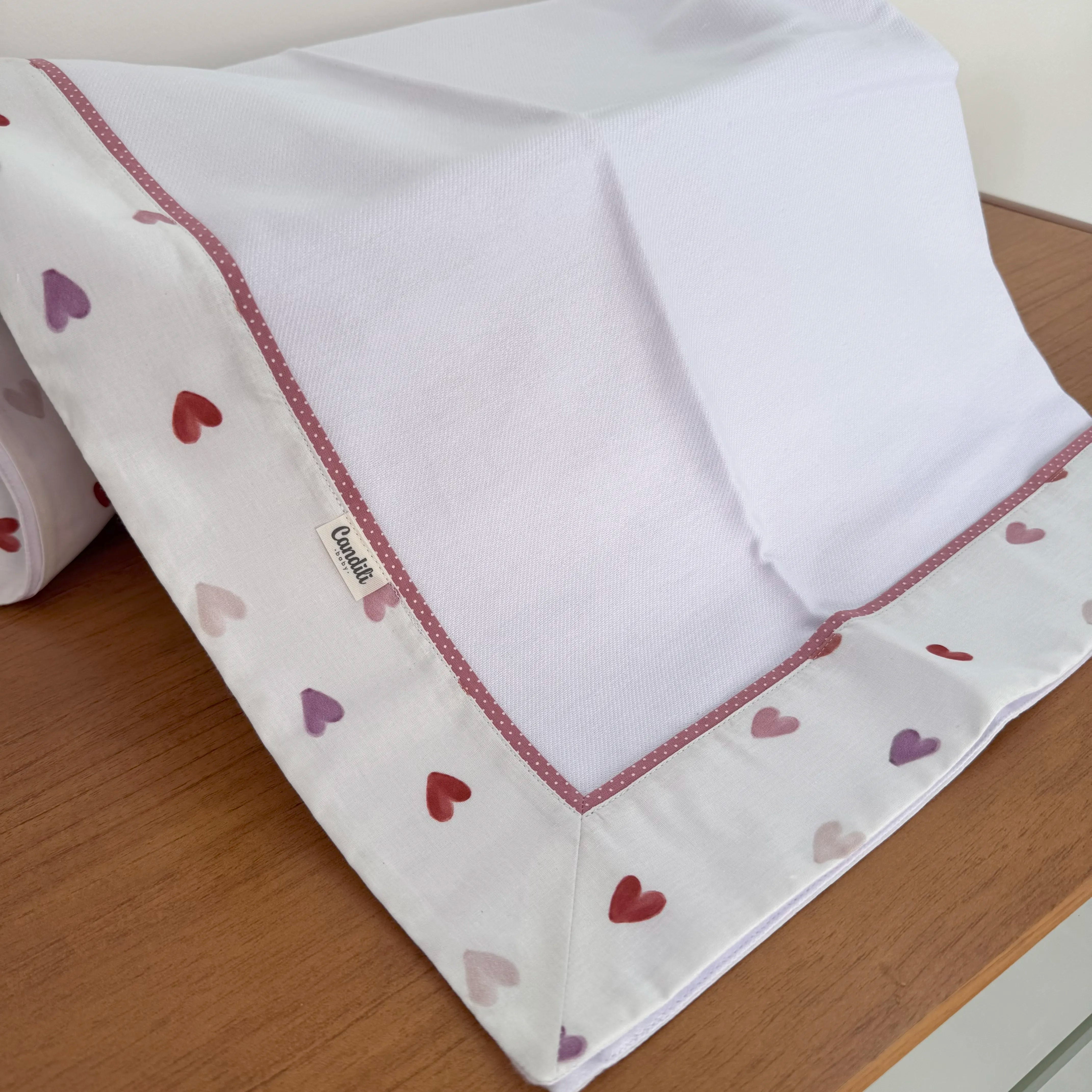 Cueiro Flanelado - Corações