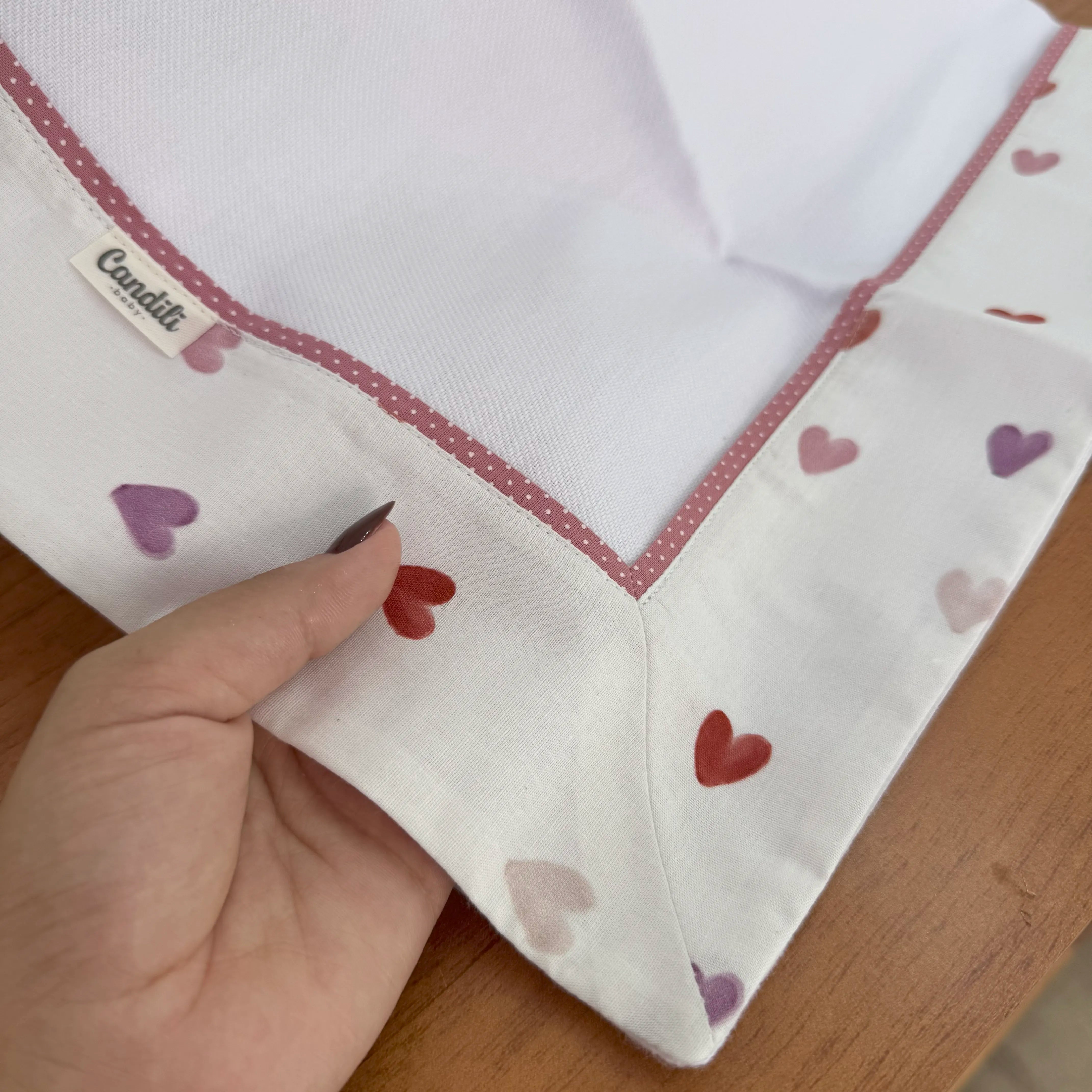 Cueiro Flanelado - Corações