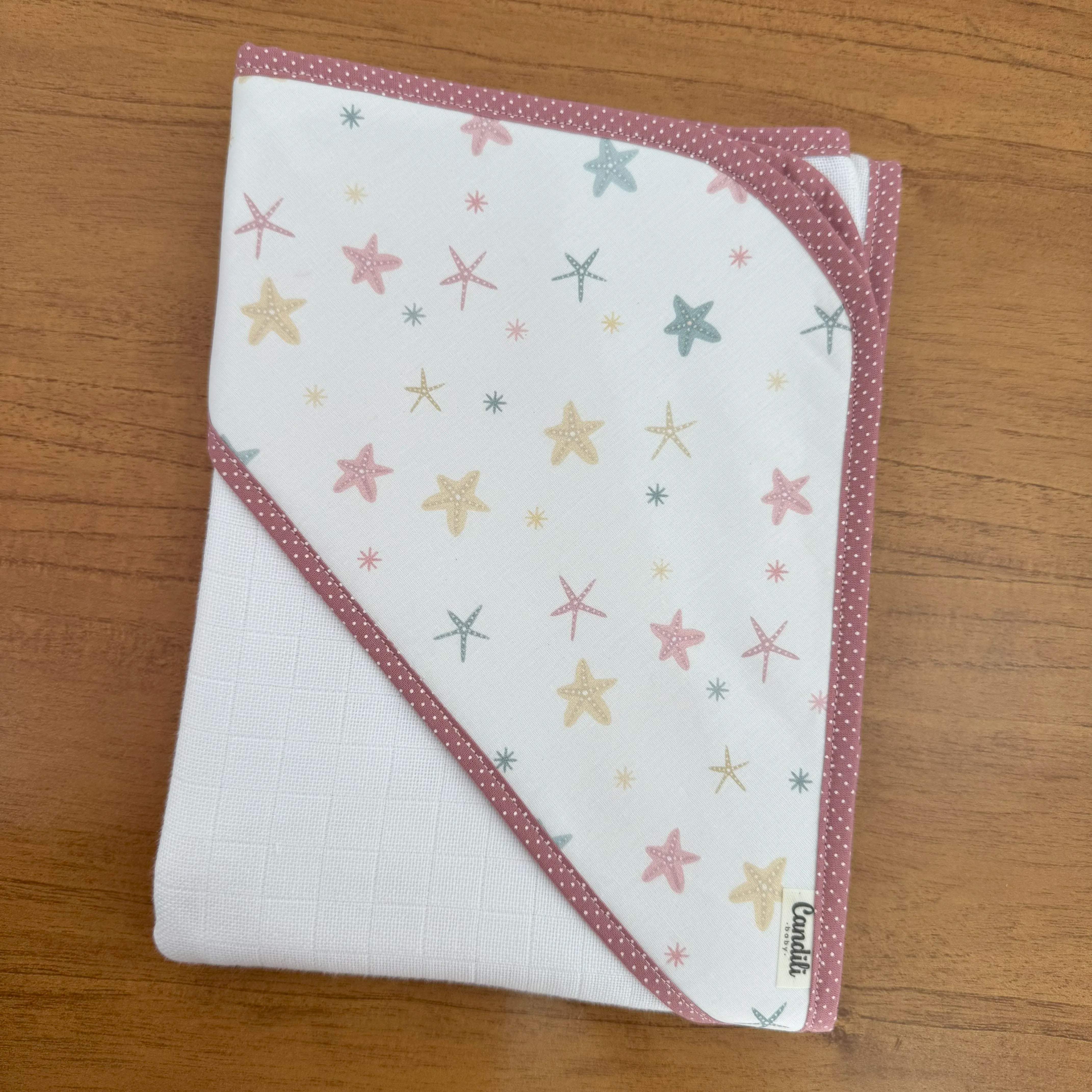 Toalha Fralda Estrela do Mar Poá Dupla Camada