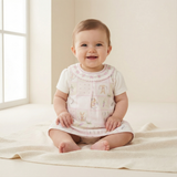 Conjunto Body Curto Com Salopete Lavanda – Mini&Co