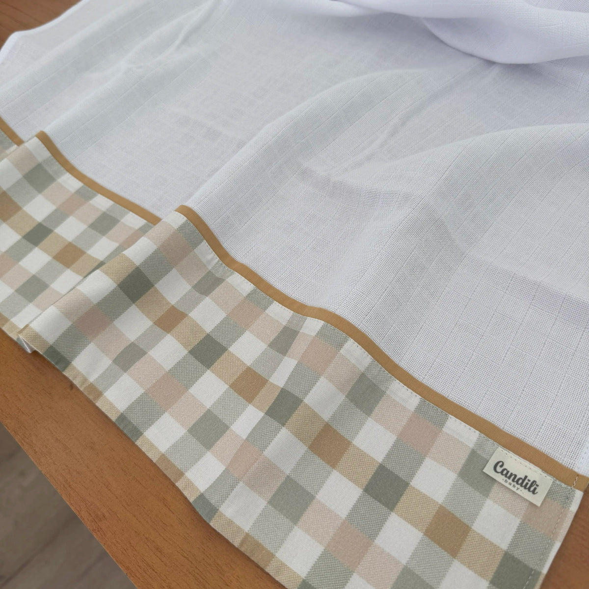 Fralda Grande Multiuso Premium 100% Algodão - Xadrez e Cores