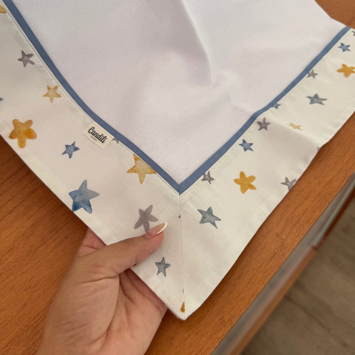 Cueiro Flanelado Premium 100% Algodão - Estrelas