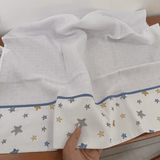 Kit Essencial 5 Peças: Fraldas de Boca, Fralda de Ombro e Fralda Multiuso - Estrelas