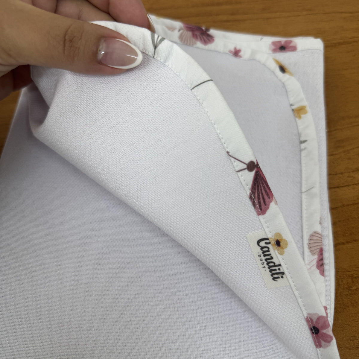 Cueiro Flanelado Premium 100% Algodão - Borboletas