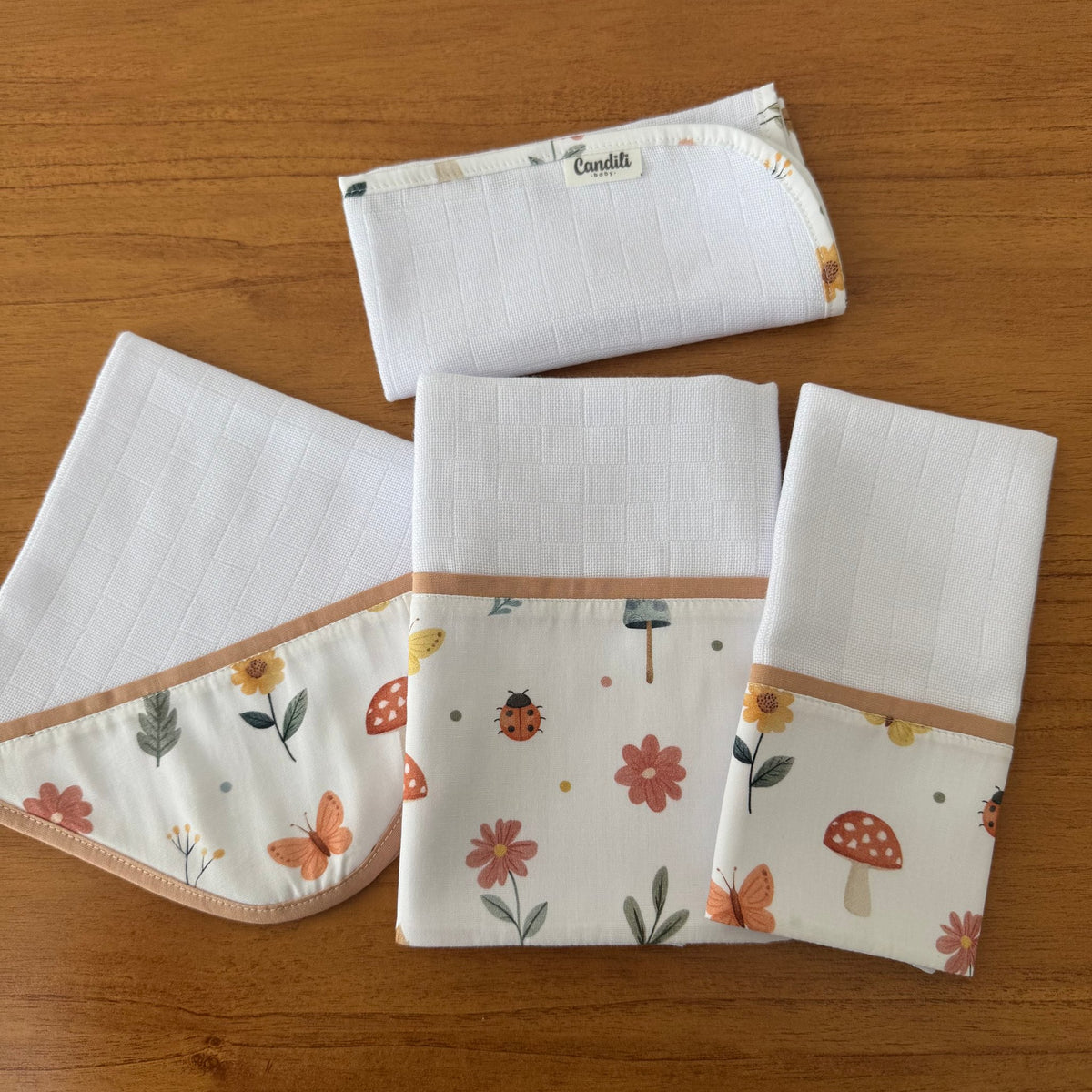 Kit Enxoval Encanto 4 Peças – Jardim Encantado