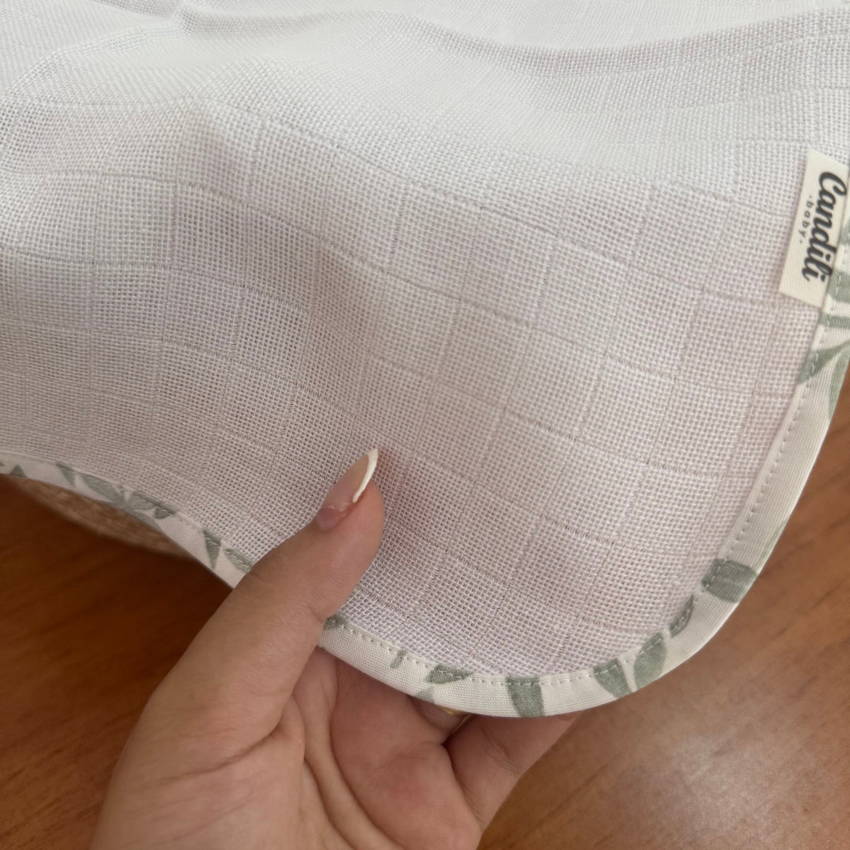 Fralda de Boca Slim Premium 100% Algodão - Folhagem