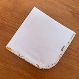 Fralda de Boca Slim Premium 100% Algodão - Cavalinhos e Flores