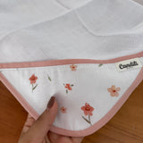 Kit Enxoval Fraldas de Boca 3 Peças – Flores e Folhas