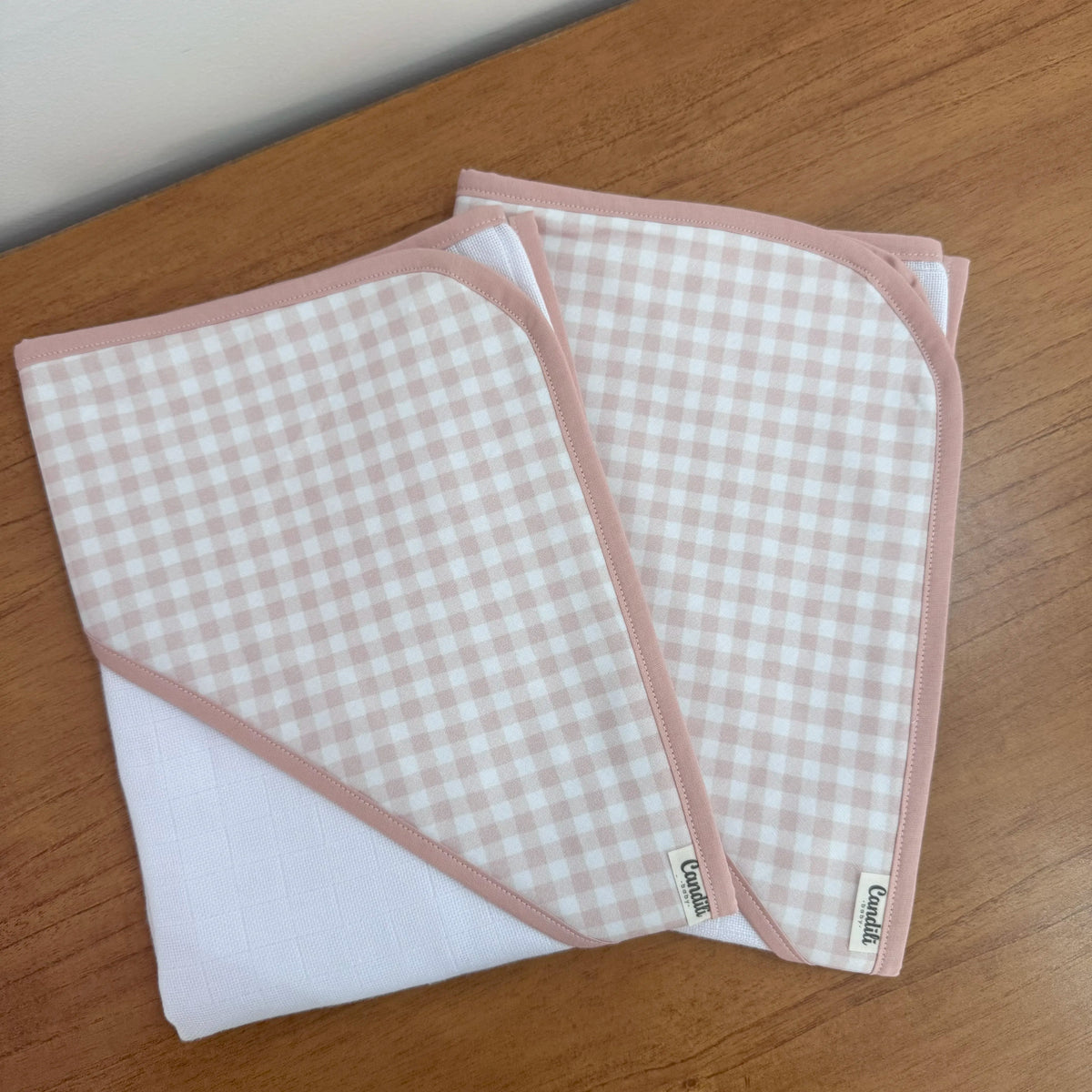 Kit Enxoval Maternidade 20 peças – Xadrez Rosa