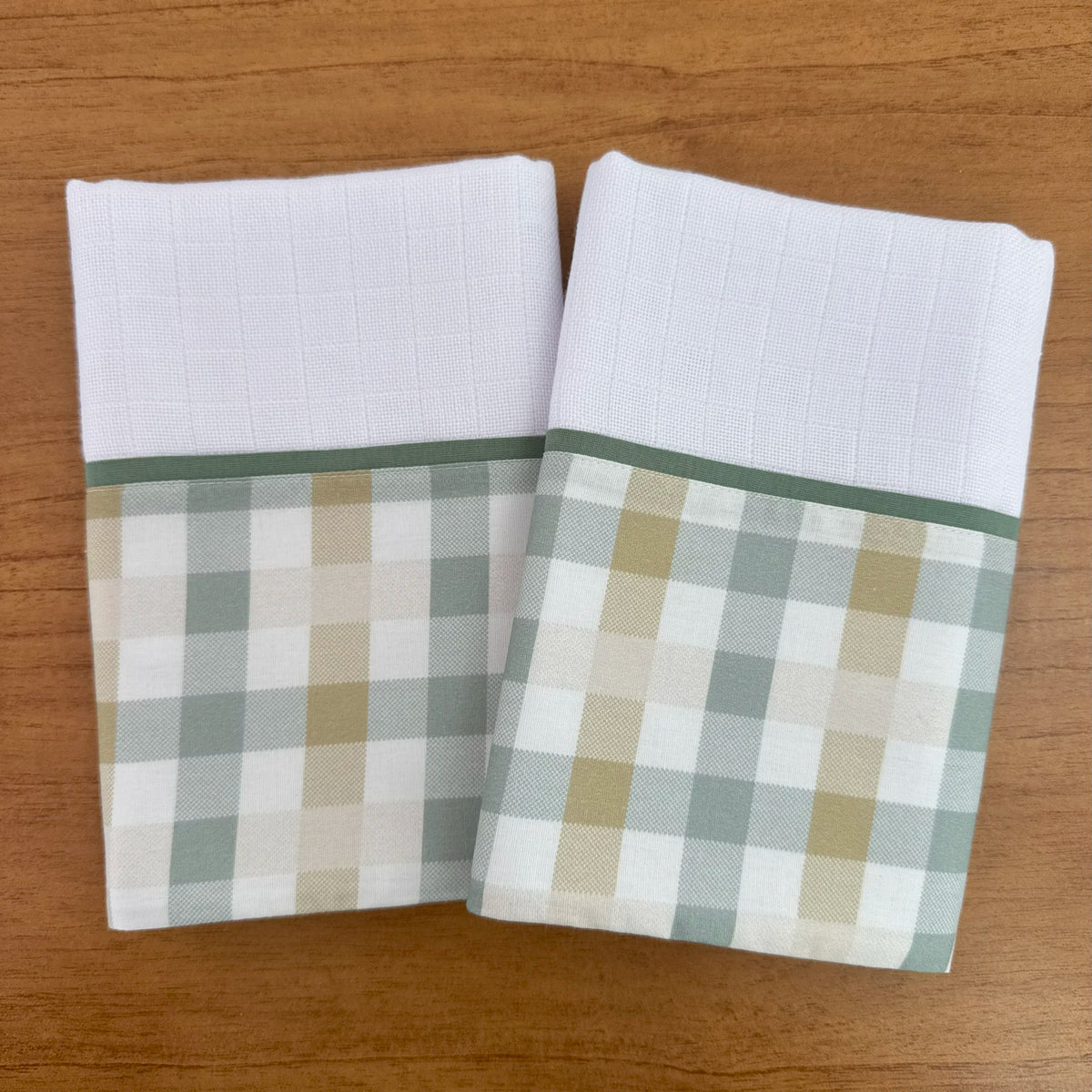 Kit Enxoval Ternura 10 peças – Xadrez Verde