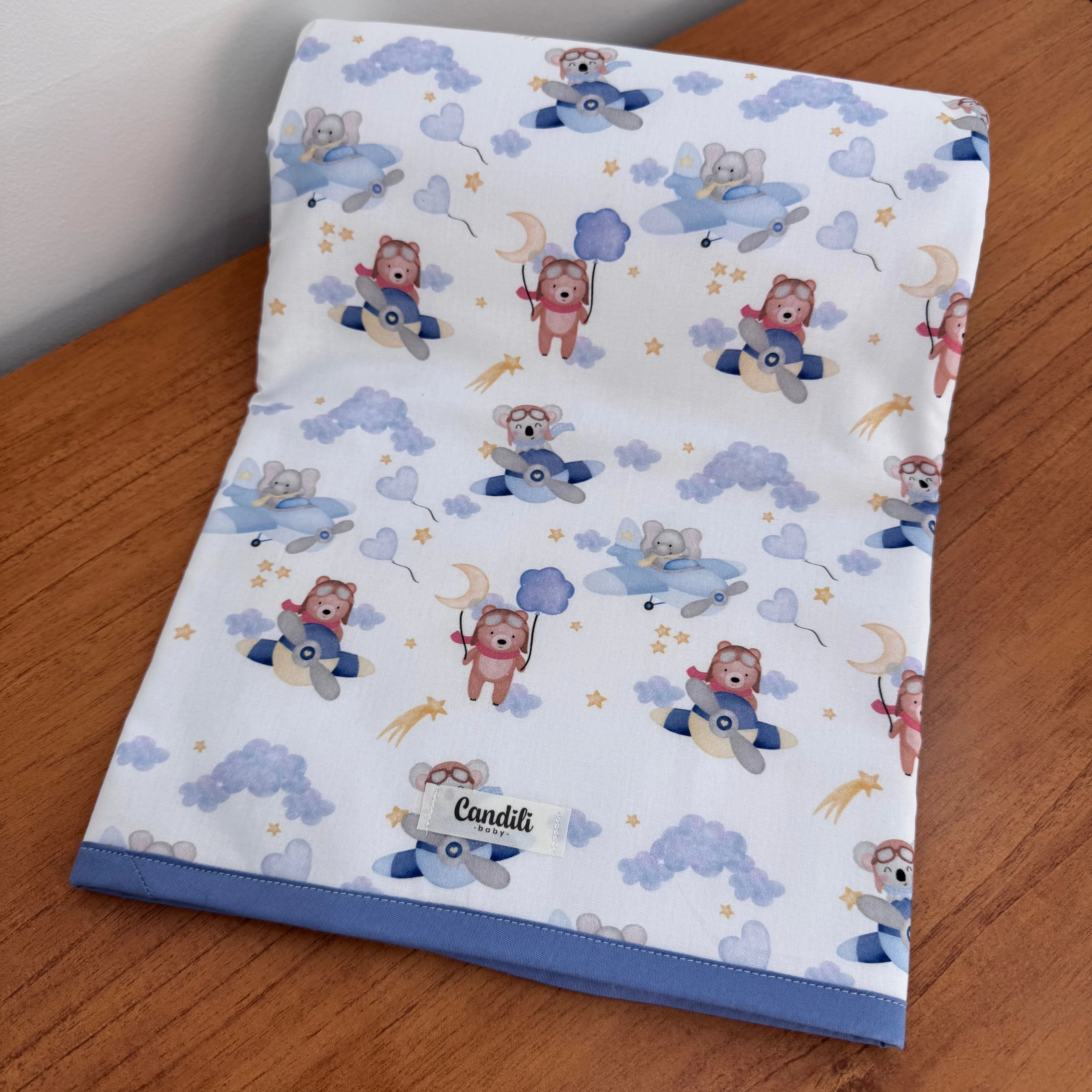 Kit Ternura 10 peças - Ursinho Aviador