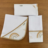 Kit Enxoval Fraldas de Boca 3 Peças – Arco-íris