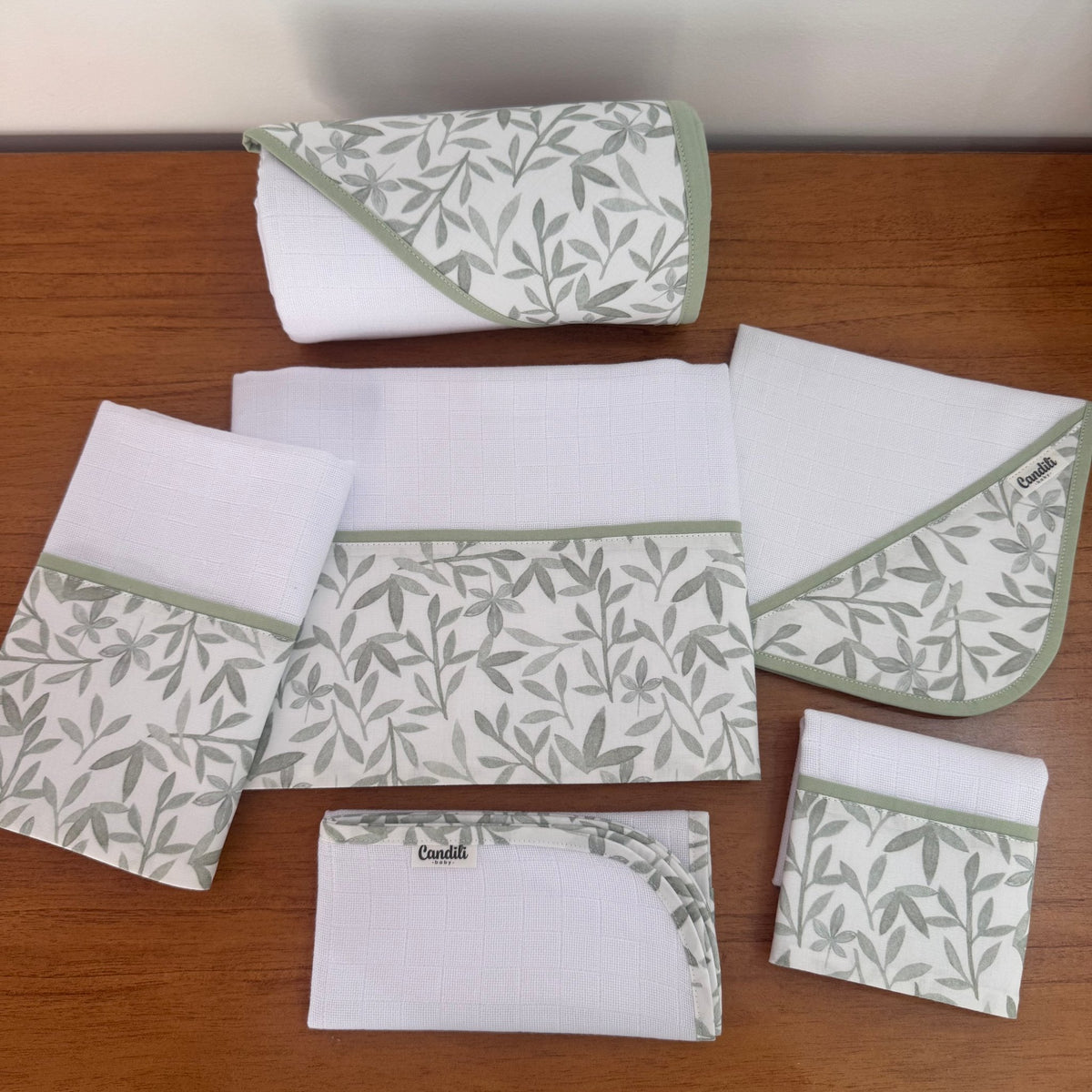 Kit Enxoval Afeto 6 Peças – Folhagem
