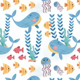 Jogo de Lençol 2 Peças - Fundo do Mar