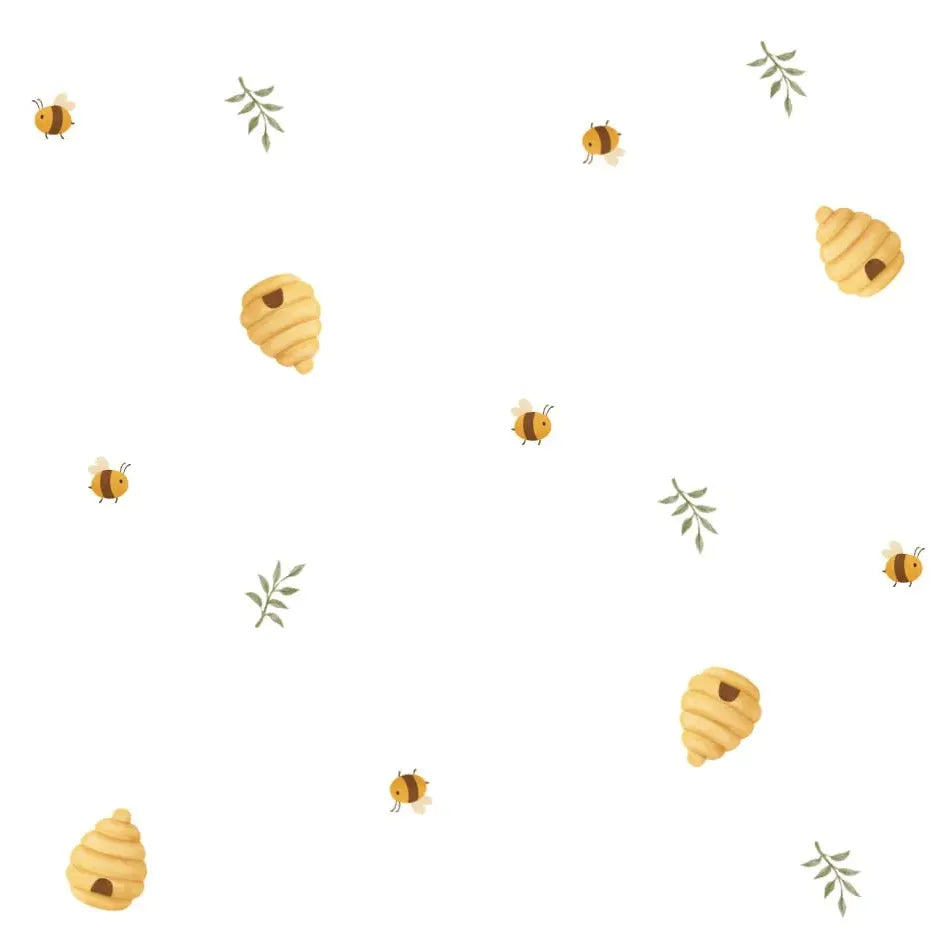 Jogo de Lençol 2 Peças - Abelhas e Colmeias