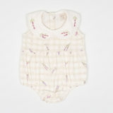 Body Banho de Sol com Gola Bordada Lavanda – Mini&Co