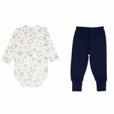 Conjunto Body longo e Calça Provençal Mini&Co
