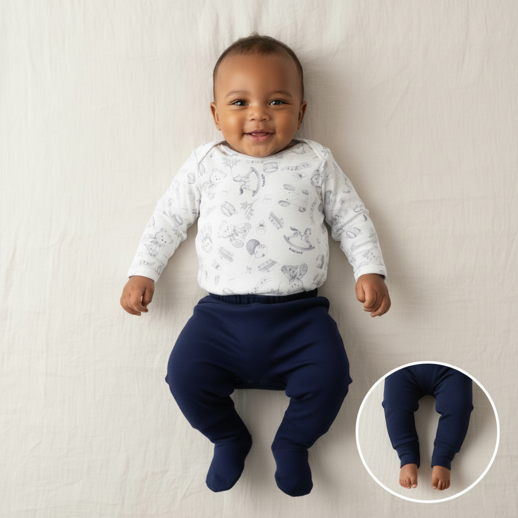 Conjunto Body longo e Calça Provençal Mini&Co