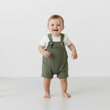 Conjunto Body Curto Com Jardineira – Mini&Co