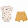 Conjunto Body com Short Safari Mini&Co