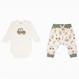Conjunto Body longo e Calça Safari Mini&Co