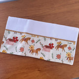 Fralda de Boca Barradinho Premium 100% Algodão - Cavalinhos e Flores